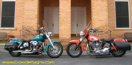 1973 &1978 Harley FLH Motorcycles