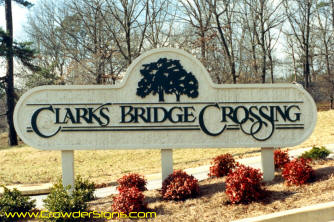 Clarks Bridge Crossing Sign