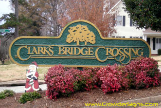 Clarks Bridge Crossing Main Sign